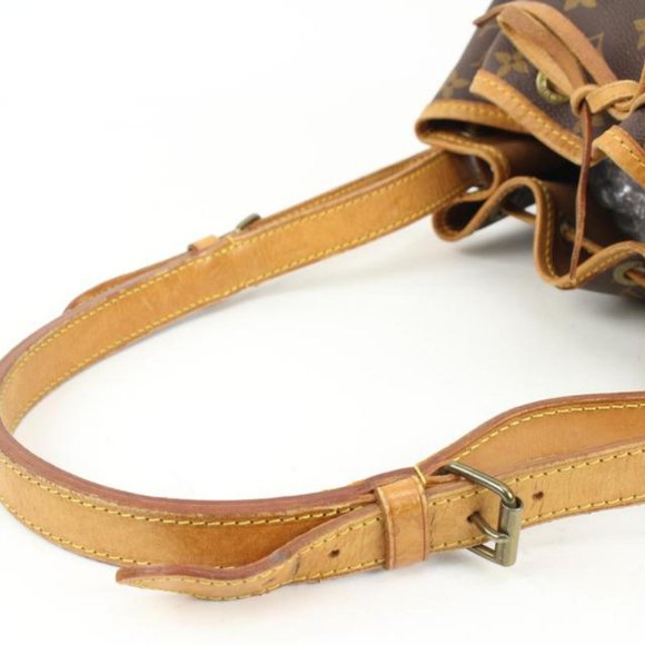 Louis Vuitton Monogram Petit Noe Drawstring Bucket Hobo 44lk91 - Picture 6 of 12
